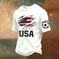 thumbnail image 2 of Trgacdwlo S-4XL Big and Tall Mens Patriotic Shirts Stars Stripes Short Sleeve Shirts for Men Independence Day 4th Of July Shirts White S, 2 of 4