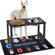 thumbnail image 1 of Soporte Elevado de Metal ADENGL Negro con Cuencos Fuertes y Tapete para Perros Grandes, 1 of 6