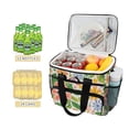 thumbnail image 2 of FORMRS Insulated Cooler Bag 24 Cans Capacity Soft Leakproof Lunch Box with Side Pockets, Retro Pink Floral, 2 of 7