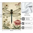 thumbnail image 3 of 2 Pcs Funny Kitchen Towels,Vintage Dragonfly and Flower Microfiber Dish Towels,Kitchen Tea Towels,Kitchen Towel Set (18" X 26"), 3 of 3