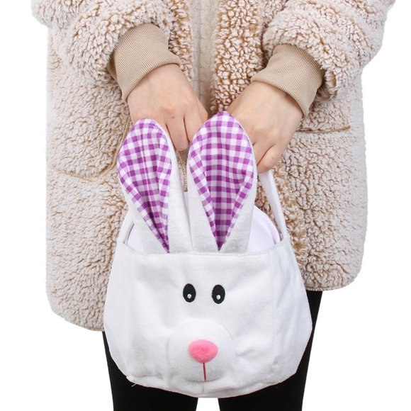 Hand Storage Basket Candy Gifts Storage Multifunctional Useful Happy Easter Cute Bunny Hand Storage Basket