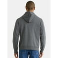 thumbnail image 4 of Athletic Works Men's and Big Men's Zip Up Fleece Hoodie Sweatshirt, Sizes S-5XLT, 4 of 9