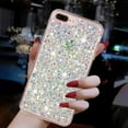 thumbnail image 5 of for iPhone 7 Plus/8 Plus Glitter Case, Cute Bling Sparkle Shiny Slim Soft Silicone Reflective Clear TPU Bumper Women Girls Shockproof Protective Phone Case for iPhone 7 Plus/8 Plus, White, 5 of 6