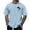Light Blue, variant on T Shirts for Man Pack Comfortable Slim Fit Crew Neck Holiday Tee Tops Solid Color Shirt Casual Short Sleeve Summer Basic Tops,S