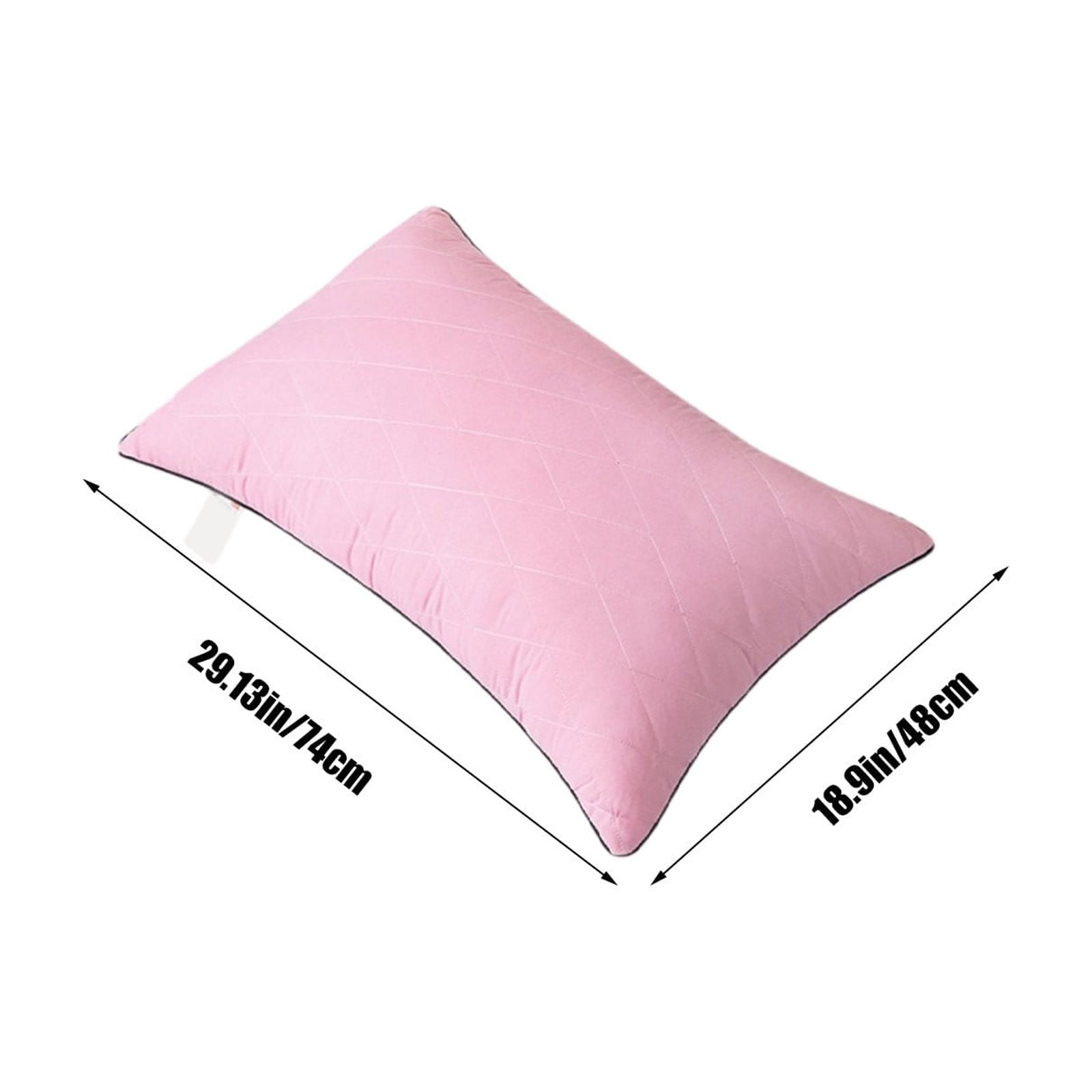 Nkmbld Pillows for Bed with Cooling Cover Hotel Grade Down Core Soft and Supportive Bed Pillow for Back and Stomach Sleepers Made of Friendly Fabric, King, Pink