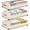 Beige-3 pack, variant on Under Bed Storage Chest Beige 1 Pack Large Capacity Rolling Organizer for Clothes Shoes Blankets