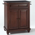 thumbnail image 3 of Kingfisher Lane Traditional Wood Kitchen Island with Granite Top in Mahogany, 3 of 7