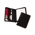thumbnail image 2 of Leather Zipper Padfolio w/Writing Pad Organizer Slots, Black, 2 of 2