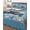 Blue, variant on Twin Quilt Bedding Set, Ocean Set Sail Reversible Summer Quilt 3 Pieces, Nautical Blue Sailboat Waves Coral Starfish Lightweight Bedspreads Coverlets with 2 Pillow Shams for All Seasons