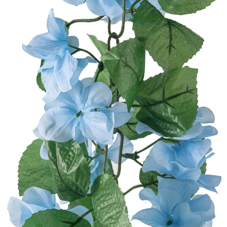 Ashland, 6ft. Blue Hydrangea Chain Garland, Faux Hanging Vine