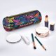 thumbnail image 2 of Disketp Neon Graffiti Urban Art Estuche Organizador de Lápices de Cuero, Estuche de Oficina con Cremallera para Bolígrafo y Lápiz, 2 of 6