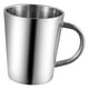 thumbnail image 2 of Taza de café de acero inoxidable de doble pared, 320 ml, práctica, portátil, con asa, ideal para picnics en casa., 2 of 9