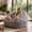 Gray, variant on VENTOPYR Cozy Faux Fur Bean Bag Chair, Oversized Soft Fluffy Lazy Sofa with High-Density Shredded Foam Filling for Living Room, Bedroom, Dorm, 330 LBS Capacity, White