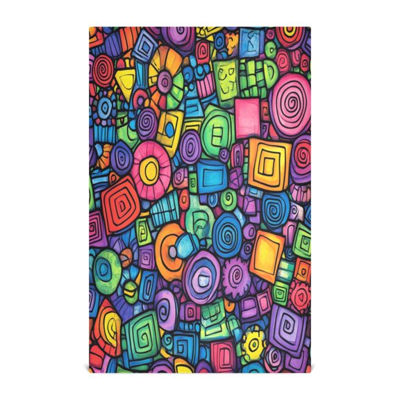 Creativity Images Decorative Waffle Towel Kitchen Dishcloth 28x18in Multi-Use Tea Towel
