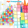 thumbnail image 5 of 100 Pcs Magnetic Tiles Building Blocks with 2 Cars, STEM Toys 3D Building Sets Gifts for Boys and Girls, 5 of 10
