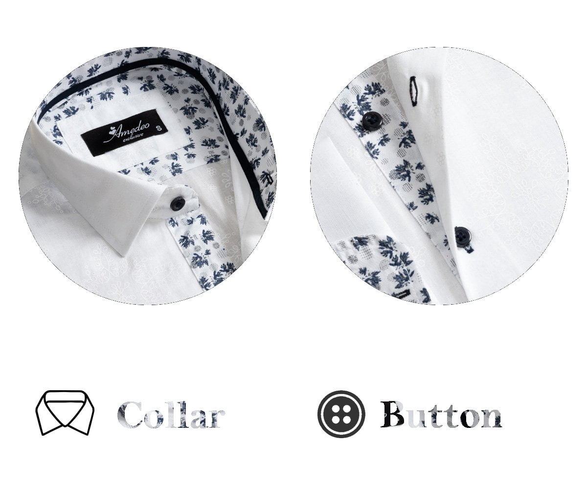 Slim Fit French Cuff Dress Shirts 