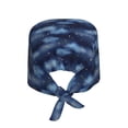 thumbnail image 2 of Cauagu Starry Sky Pattern 1 Pcs Working Caps,Adjustable Working Hats Elastic Scrub Hats Nurse Scrub Cap Nurse Hats Elastic Tie Back Hats Unisex,One Size, 2 of 7