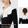 thumbnail image 3 of LoudSung Fake Collar Shawl Detachable Blouse False Collar Cape Collar Wrap Multiple Styles Top Elegant for Women Girls, 3 of 7