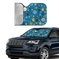 thumbnail image 4 of Bingfone Cute Colorful Owls And Trees Car Windshield Sun Shade Protector Keep Your Vehicle Cool Sun Shield Visor Cover Foldable For Car Truck Suv-Medium, 4 of 9