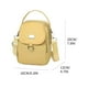thumbnail image 2 of Bolsa de hombro casual Oxford para celular de mujer, compartimentos múltiples, color amarillo, 2 of 2