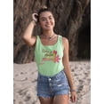 thumbnail image 2 of Pipeline Waveflower Graphic Mermaid Floral - Racerback Women's, 2 of 4