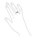 thumbnail image 3 of Bling Jewelry Womens Friendship BFF Birthstone Blue CZ Claddagh Band Ring 925 Sterling Silver, 3 of 4