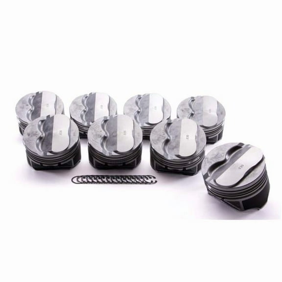 KB Performance Pistons 9904HC.030 Dome Piston Set 4.030 in. Bore 3.480 in. Stroke for Small Block Chevy - Plus 4cc--
