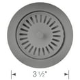 thumbnail image 2 of Color-Coordinated Metal Basket Strainer - Metallic Gray, 2 of 3