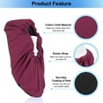 thumbnail image 4 of Uxcell 10 Pairs Shoe & Boot Covers, Reusable Cotton Non-Slip Shoe Covers for Indoors, Burgundy, 4 of 6