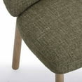 thumbnail image 4 of Foxy Olive Green Textured Fabric Dining Chair, 4 of 8