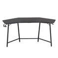 thumbnail image 3 of Pemberly Row Gaming Desk with Shelf & Accessory Holders Black, 3 of 13