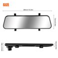 thumbnail image 4 of Car D Dash Cam 10 inch Full-Screen Dual-Lens Video Recorder Night Vision G-Sensor Black, 4 of 5
