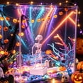 thumbnail image 4 of Dalxymotic Halloween Dancing Skeleton Aquarium Ornament, Air Pump Activated Plastic Bubbler Figurine, Haunting Tank Decoration, Underwater Humorous Display for Tank, Shelf, Desk, Counter, 4 of 6