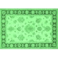 thumbnail image 1 of Ahgly Company Indoor Rectangle Oriental Emerald Green Traditional Area Rugs, 6' x 9', 1 of 4