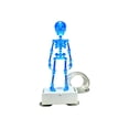 thumbnail image 2 of Aquarium Bubbler, 7.1 x 2.0 in Luminous Dancing Skeleton Fish Tank Decor, Air-Powered Halloween Accent, Blue with Blue Glow, 2 of 7