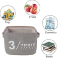 thumbnail image 4 of Fabric Desktop Storage Box Storage Basket Box Foldable Cosmetic Dressing Table, 4 of 5