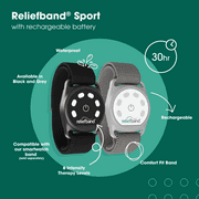 Reliefband Sport Anti-Nausea Wristband Grey