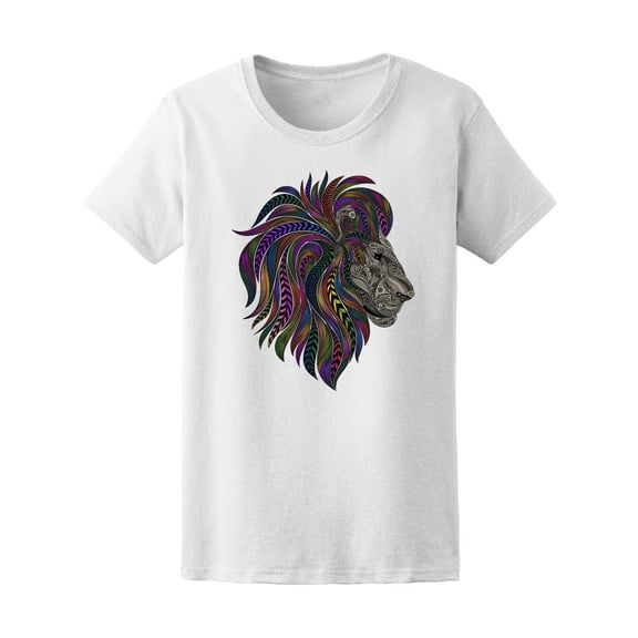 Colorful Mane Lion Tee Men's -Image by Shutterstock