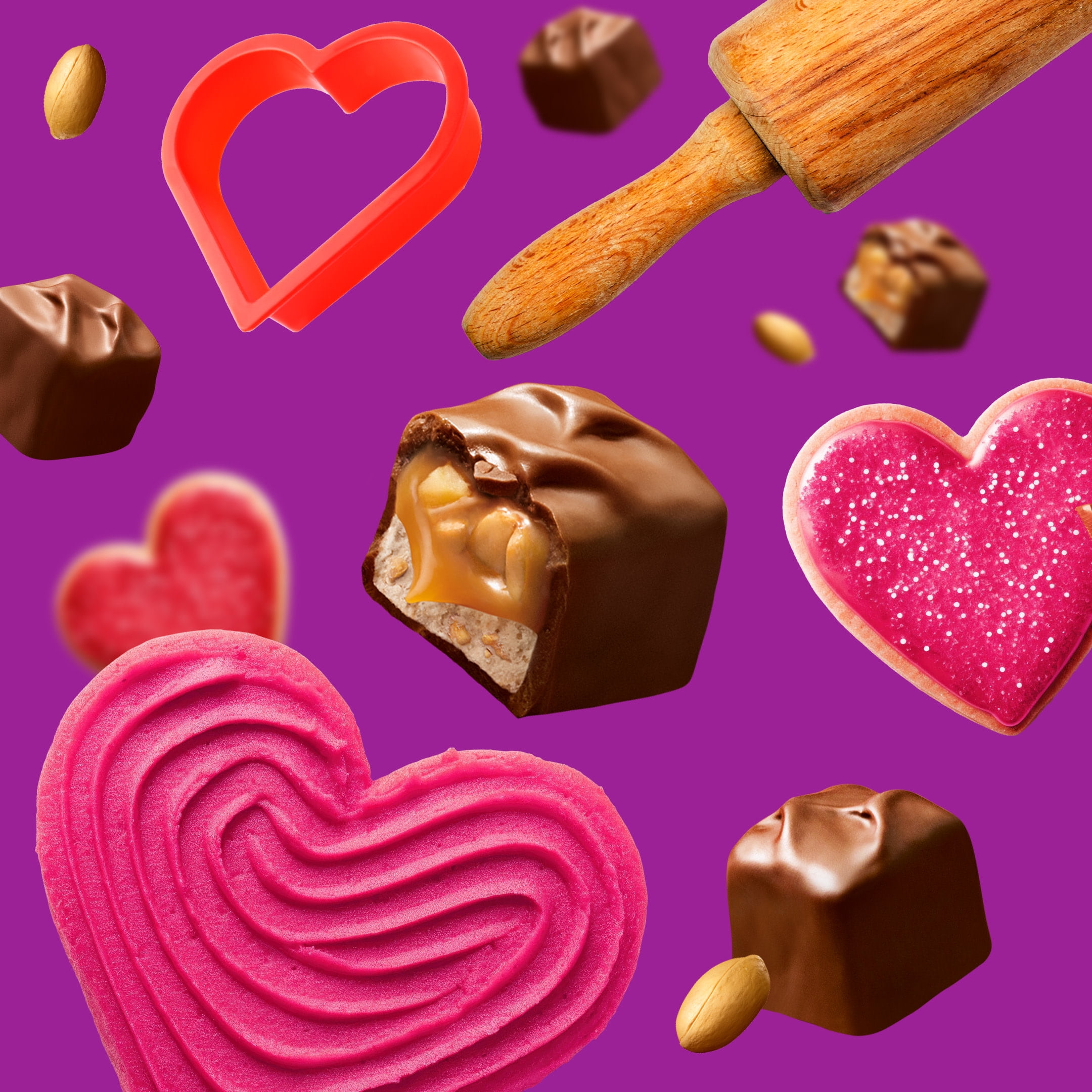 (2 pack) Snickers Minis Valentine's Day Chocolate Candy Bars - 10.48 oz Bag