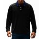 thumbnail image 3 of Ceisia Men Solid Color Casual Gift Button Half Zip Lapel Long Sleeve Casual Knit Top, 3 of 9