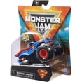 thumbnail image 4 of Monster Jam , Camión Monstruo Superman Oficial, Vehículo Fundido a Presión, Serie de Héroes y Villanos, Escala 1:64, 4 of 4