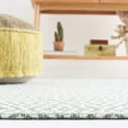 thumbnail image 4 of SAFAVIEH Martha Stewart Cotton Diamond Area Rug, Green/Ivory, 9' x 12', 4 of 8