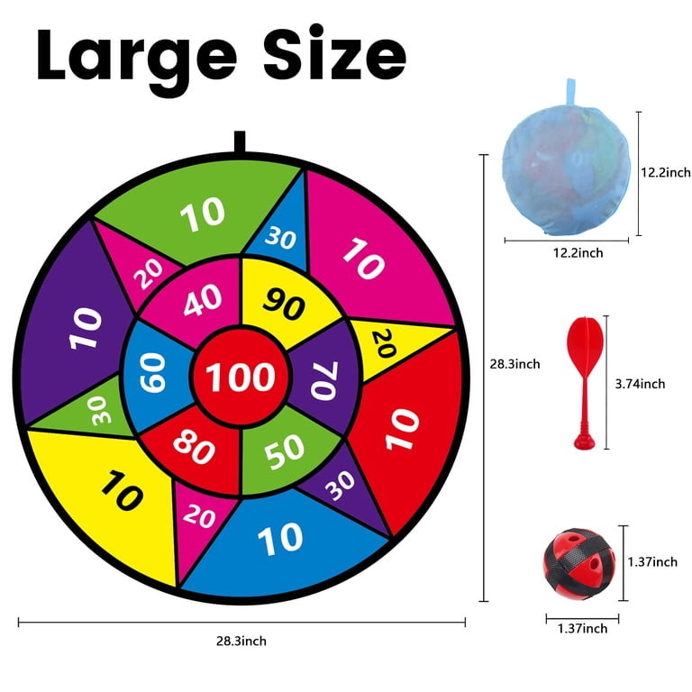 Cyrico Large Dart Board, 28.3 Inch Kids Game Set photo 5