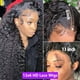 thumbnail image 3 of Peluca de cabello humano de onda profunda para mujeres negras, pelo rizado con malla Frontal 13x6, sin pegamento, HD, transparente, 13x4, 3 of 3