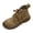 W-468 Brown, variant on W-468 Brown Women Lace Up Round Toe Chunky Heel Winter Footwear Casual Short Ankle Booties For Ladies Stylish Comfort