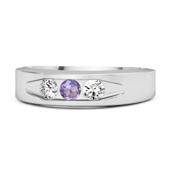 Culvert Ring 925 Sterling Silver 0.30 Ct Amethyst Valentines Day Gifts Ring