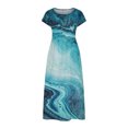 thumbnail image 4 of Qiopertar Robe pour Femmes, Été 2023 Coton Lin Boho Mode Décontractée Robe Sans Manches Vacances Liquidation Livraison Gratuite à Moins de 5$ jusqu'à 90 % de Réduction, 4 of 5