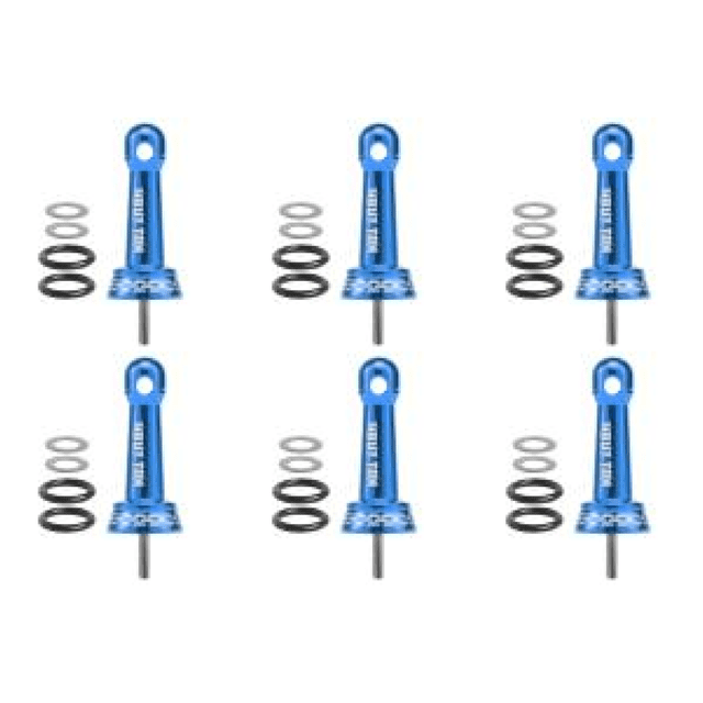 Soporte para Carrete Pesca Accesorios Portátiles Ligeros Metal () Azul