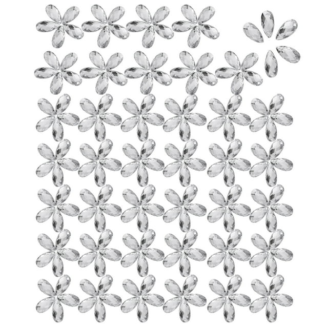 200pcs/pack Flatback Acrylic Resin Sewing Shiny Crystal With Hole Craft Accessories(#2)