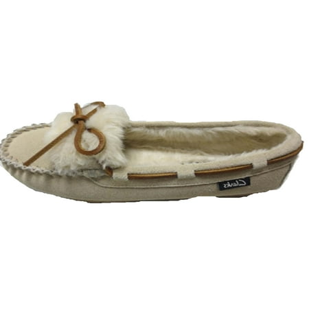 

Clarks Adalyn Mocassin Vamp Comfort Fashion Slipper LIGHT BEIGE (Light Beige Fur Vamp 8)